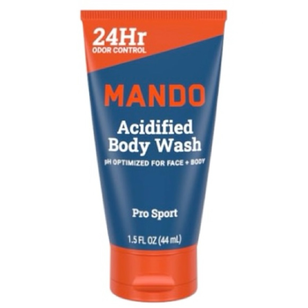 3/$12 Mando Pro Sport Acidified Body Wash 1.5oz